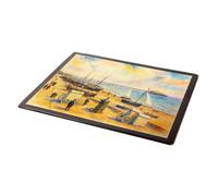MOUSE MAT - Brighton. The Beach & Palace Pier - Vintage Art Style