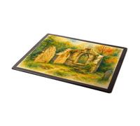 MOUSE MAT - Brignall Old Church Ruins, Greta Bridge (a) - Vintage Art Style