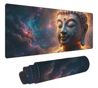 Mouse Mat Burnt Orange Mouse Pad, Desk Mat Large 900x500mm, Waterproof Surface Zen Mousepad, With Anti-Slip Rubber Base Keyboard Mat, With Stitched Edges Desk Pads, For Office & Home Mousemat T28