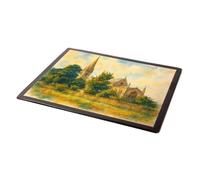 MOUSE MAT - Cardiff. Llandaff Cathedral (a) - Vintage Art Style