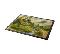 MOUSE MAT - Carding Mill Valley, Church Stretton (a) - Vintage Art Style