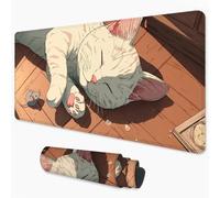 Mouse Mat Cartoon Gaming Mouse Pad xxl 1000x500 mm non Slip Desk Mat, Cat Extended Large Mousepad Waterproof & Stitched Edges Mouse and Keyboard Mat for Home, Office, Gaming Room 40x20 inch 3Y-556