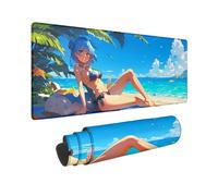Mouse Mat Cartoon, Large Gaming Mouse Pad 1000x500 mm, Desk Mat with Rubber Base, Mousepad with Waterproof, Soft Smooth Surface, Desk Pad with Stitched Edges for Keyboard Gaming Home Office Work X-65