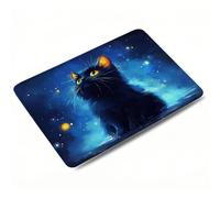 Mouse Mat Cat Gaming Mouse Pad, Optimised for Gaming Sensors, Moderate Surface Friction, Improved Precision and Speed,Mousepad with Stitched Edge for Computers, Laptop, 23 x 18 x 3 mm, Black 0o-311