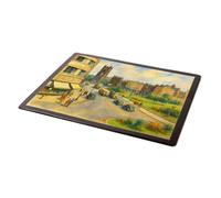 MOUSE MAT - Cathedral & Victoria Gardens, Manchester a - Vintage Art Style