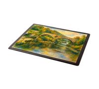 MOUSE MAT - Cenarth Bridge & Falls, Newcastle Emlyn - Vintage Art Style