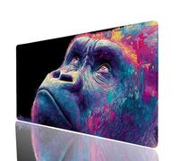 Mouse Mat Chimpanzees Large Gaming Mouse Pad 28x12x 0.12in, Desk Mat Large as Mousepad for Laptop Desktop Pc Gaming Keyboard Improve Accuracy and Speed, Animal Mousemat for Desk Decor Gifts Model-6450