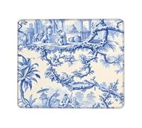 Mouse Mat Chinoiserie Ancient Rural Courtly Manor Pattern Writing Mat Small Washable Computer Mouse Mat, For Travel, Work, Office, Laptop, 25x30cm