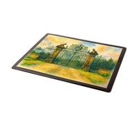 MOUSE MAT - Chirk Castle Gates - Vintage Art Style