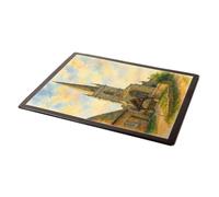 MOUSE MAT - Church & Lych Gate Waltham-on-the-Wolds - Vintage Art Style