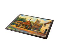 MOUSE MAT - Church & Market Place, Castle Combe - Vintage Art Style