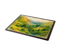 MOUSE MAT - Church Stretton from Carding Mill Valley - Vintage Art Style