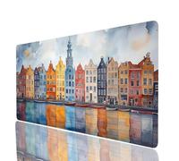 Mouse Mat City Large Gaming Mouse Pad 32x16x 0.12in, Desk Mat Large as Mousepad for Laptop Desktop Pc Gaming Keyboard Improve Accuracy and Speed, Landscape Mousemat for Desk Decor Gifts JXL-2797