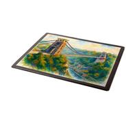 MOUSE MAT - Clifton Suspension Bridge, Bristol (a) - Vintage Art Style