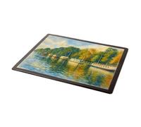 MOUSE MAT - College Barges on the Isis, Oxford - Vintage Art Style