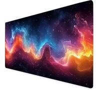 Mouse Mat Color Mouse Pad Aurora Gaming Desk Mat Large 900x500x3mm, Non-Slip Rubber Base, Waterproof Surface, Stitched Edges, Pretty Cute Mousepad for Office and Home Laptop, Desk Accessories K7-709