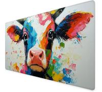 Mouse Mat Color Mouse Pad Ox Gaming Desk Mat Large 700x300x3mm, Non-Slip Rubber Base, Waterproof Surface, Stitched Edges, Pretty Mousepad for Office and Home Laptop, Desk Accessories For Women K7-443