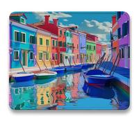 Mouse Mat, Color Mouse Pad, Small Mousepads Architecture, 240x200x3mm, Mousemat with Non-Slip, Desk Mat Portable for Office Laptop Working Studying, Smooth Surface Desk Accessories, Washable c0-75