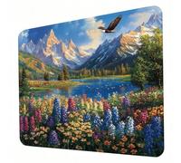 Mouse Mat, Color Mouse Pad, Washable Small Mousepad Eagle Mousemat with Non-Slip Base Computer Gaming Mousepad Portable Office Desk Accessories for Working Studying Gaming, 260 x 210 x 3mm J0-89