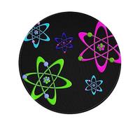Mouse Mat Colorful Atom Funny Physics Chemistry 9 Mouse Pad Small Mousepad Comfortable Mousemat For Studying Travel Home 20X20 Cm