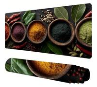 Mouse Mat Colorful Large Gaming Mouse Pad 40x20x0.12inch Mousepad Spices Desk Mat Extended Waterproof con Non-Slip Rubber Base Precision and Speed Desk Accessories for Office Gaming, Gift Women J1-112