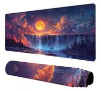 Mouse Mat Colorful Large Gaming Mouse Pad 47x24x0.12inch Mousepad Fall Desk Mat Extended Waterproof con Non-Slip Rubber Base Precision and Speed Desk Accessories for Office Gaming, Gift Women J1-550