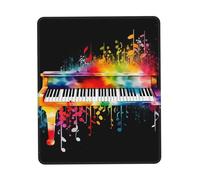 Mouse Mat Colorful Piano Keyboard Music Note Personalized Mousepad Comfortable Mouse Pad For Gamer Studying Office 25X30cm