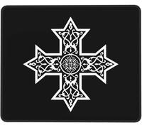 Mouse Mat Coptic Crossed Mice Pad Rubber Base Mousepad Stitched Edge Mouse Pad For Gaming Laptop Work M