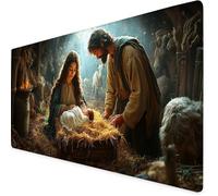 Mouse Mat Couple Mouse Pad Child Gaming Desk Mat Large 900x300x3mm, Non-Slip Rubber Base, Waterproof Surface, Stitched Edges, Pretty Cute Mousepad for Office and Home Laptop, Desk Accessories K7-469