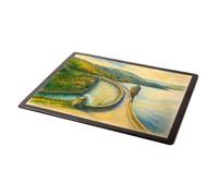 MOUSE MAT - Craig Goch Dam, Elan Valley (a) - Vintage Art Style