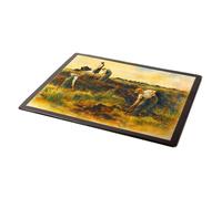 MOUSE MAT - Cutting Turf, Northern Ireland - Vintage Art Style