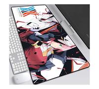 Mouse Mat Darling in the FranXX 800x300mm Anime Mouse Pad, keyboard mouse mats, Extended XXL Large Professional Gaming Mouse Mat with 3mm-Thick Rubber Base, for Computer PC, E