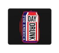 Mouse Mat Day Drunk For 4Th Of July Anti-Slip Rubber Base Mouse Pad Waterproof Mice Mat For Home Office Desk 25X30Cm