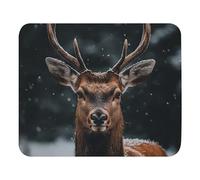 Mouse Mat Deer In The Winter Tree Improves Speed And Precision Mouse Pad Anti-Slip Rubber Base Desk Pad For Home Desk Office 25X30Cm