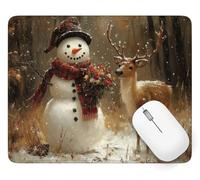 Mouse Mat Deer Mouse Pad 32 x 26 cm, Desk Mat Waterproof Design, A-1855