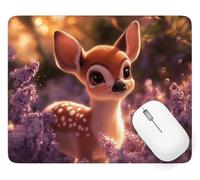 Mouse Mat Deer Mouse Pad 32 x 26 cm, Desk Mat Waterproof Design, A-1888