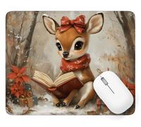 Mouse Mat Deer Mouse Pad 36 x 30 cm, Desk Mat Waterproof Design, A-1868
