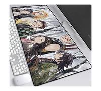 Mouse Mat Demon Slayer 800x300mm Anime Mouse Pad, keyboard mouse mats, Extended XXL Large Professional Gaming Mouse Mat with 3mm-Thick Rubber Base, for Computer PC, D