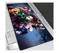 Mouse Mat Demon Slayer 800x300mm Anime Mouse Pad, keyboard mouse mats, Extended XXL Large Professional Gaming Mouse Mat with 3mm-Thick Rubber Base, for Computer PC, B