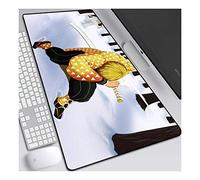 Mouse Mat Demon Slayer XXL Anime Mouse Pad, Speed Gaming Mouse Mat, Extra Large 900 x 400 x 3mm, Water-Resistant Mousepad with Non-Slip Rubber Base,Smooth Cloth Surface for computer PC,B
