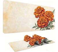 Mouse Mat, Desk Mat Large 1500x800x3mm XL Mousepad - Mouse Pad Gaming - Improved Precision and Speed - Non-Slip Rubber Base, Waterproof Surface, Stable on Smooth Surfaces Flower Landscape j0zj-610
