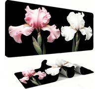 Mouse Mat, Desk Mat Large 600x300x3mm XL Mousepad - Mouse Pad Gaming - Improved Precision and Speed - Non-Slip Rubber Base, Waterproof Surface, Stable on Smooth Surfaces Flower Landscape j0zj-643