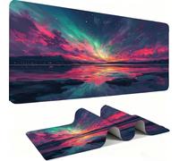 Mouse Mat, Desk Mat Large 700x300x3mm XL Mousepad - Mouse Pad Gaming - Improved Precision and Speed - Non-Slip Rubber Base, Waterproof Surface, Stable on Smooth Surfaces Mountain Landscape j0zj-439