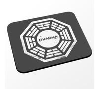 Mouse Mat - Dharma Initiative Geek Video Game Series Film - Black (Dimensions 24 x 20 cm)