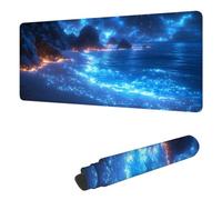 Mouse Mat Dream Mouse Pad Large 1400 x 600 x 3 mm XXL Mousepad with Stitched Edges and Non-Slip Rubber Base, Improves Speed and Precision Gaming Mousemat Beach for Home Office Decor, Gifts Men H-1673