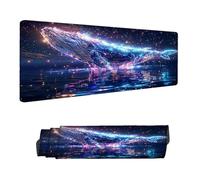 Mouse Mat Dream Mouse Pad Large 90 x 40 cm XXL Mousepad with Stitched Edges and Non-Slip Rubber Base Keyboard Desk Pad, Improves Speed and Precision Gaming Mousemat Whale for Home Office Decor H-6442
