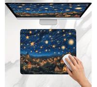 Mouse Mat Dream Starry Sky, Small Mouse Pad 40 x 30 cm, Ultra Thin Improves Speed and Accuracy, Non-Slip Rubber Base, with Stitched Edges, Wear-Resistant, Waterproof Mousepad for Office & Home j0j-246