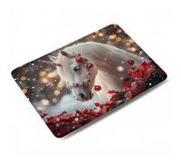 Mouse Mat, Dreamy Mouse Pad, Washable Small Mousepads, 240x200x3mm, Mousemat with Non-Slip, Portable Desk Mat for Laptop Working Studying, Smooth Surface Desk Accessories, Waterproof, Unicorn 0o-699