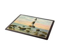 MOUSE MAT - Eastbourne. Beachy Head Lighthouse (c) - Vintage Art Style