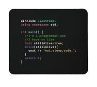 Mouse Mat Eat Sleep Code Desk Mat Waterproof Mousepad Stitched Edge Mice Pad For Gaming Office And Home Work S